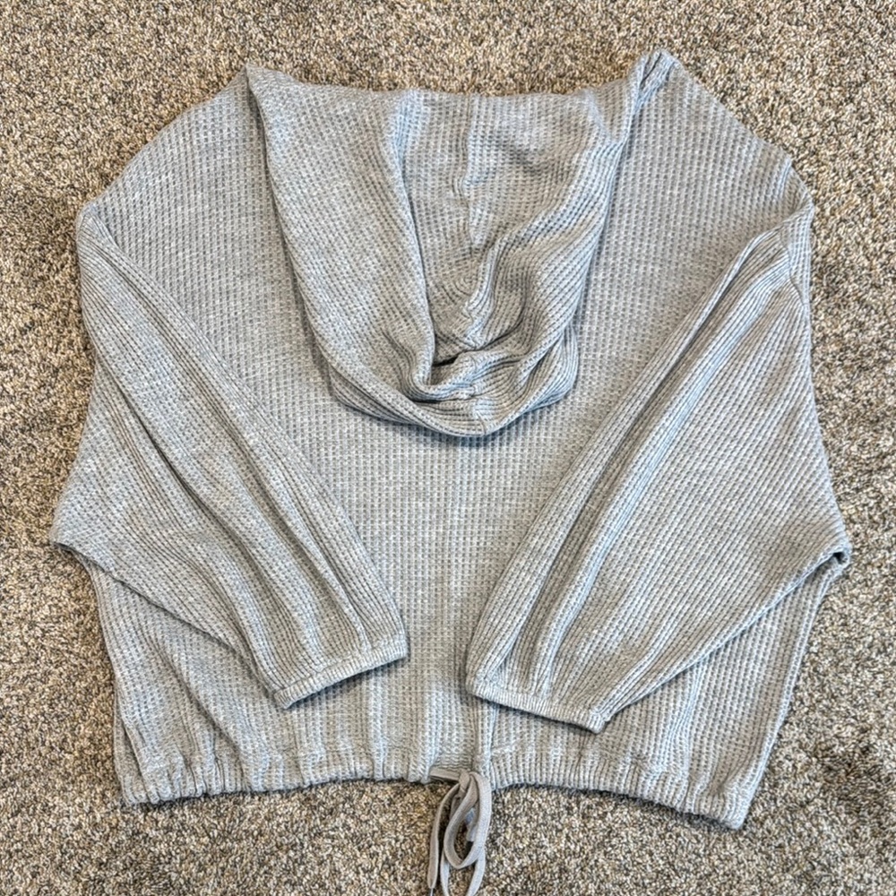 Women's Gray Hooded Sweater